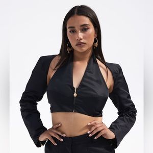 NWT Cult Gaia x Bratz Vinessa black crop top XS
